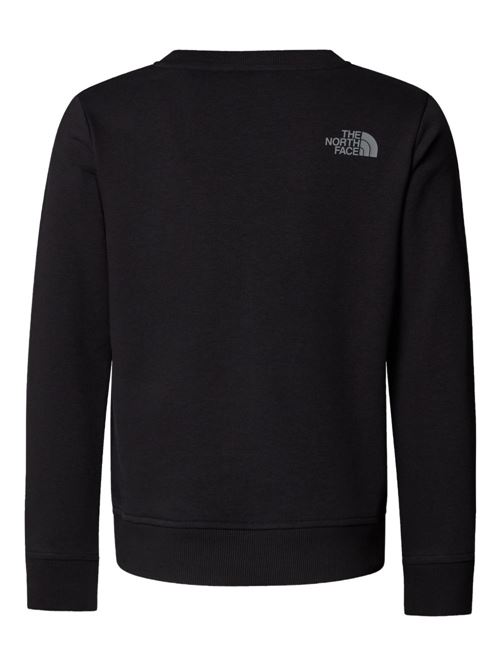 Felpa bambino The North Face nera con logo NORTH FACE | NF0A8AXXJK3